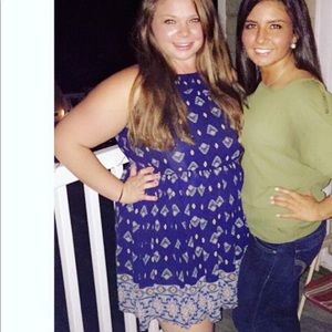 Blue Sleeveless Dress